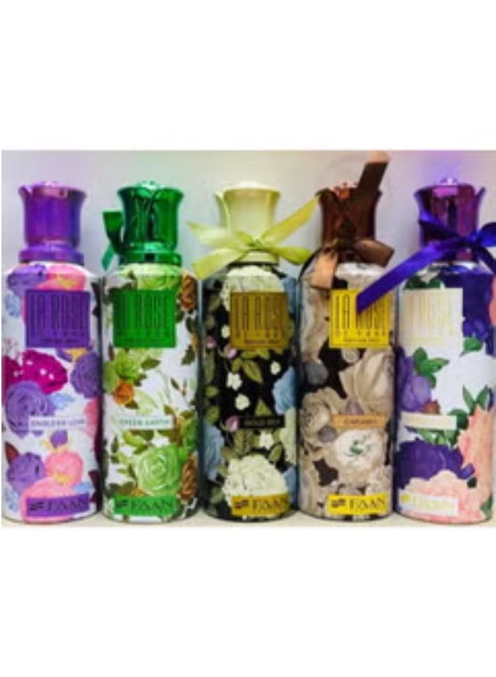 La Rose body Spray 5 Pieces 250 ml