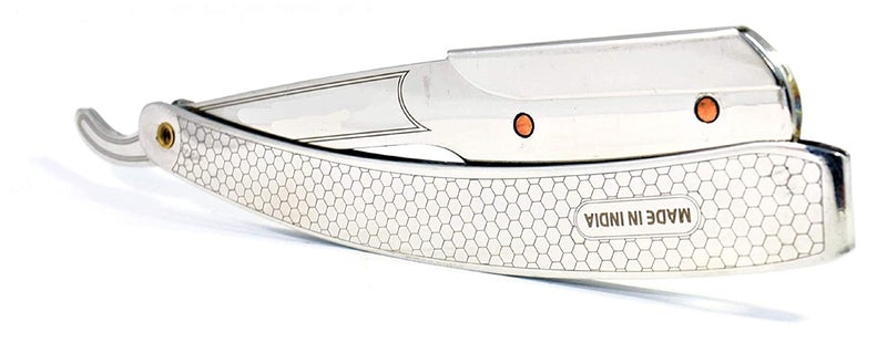 GENTLEMAN Men Straight Razor Barber Razor Straight Edge Stainless Steel Barber Razor Barber, Stainless Steel Straight Edge Razor Ustra Razor (Free Blade Inside) - Image 4
