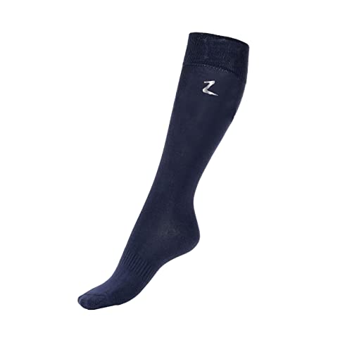 HORZE Lightweight Breathable Equestrian Horse Riding Knee Socks – Black - K 11.5-5 - Image 1