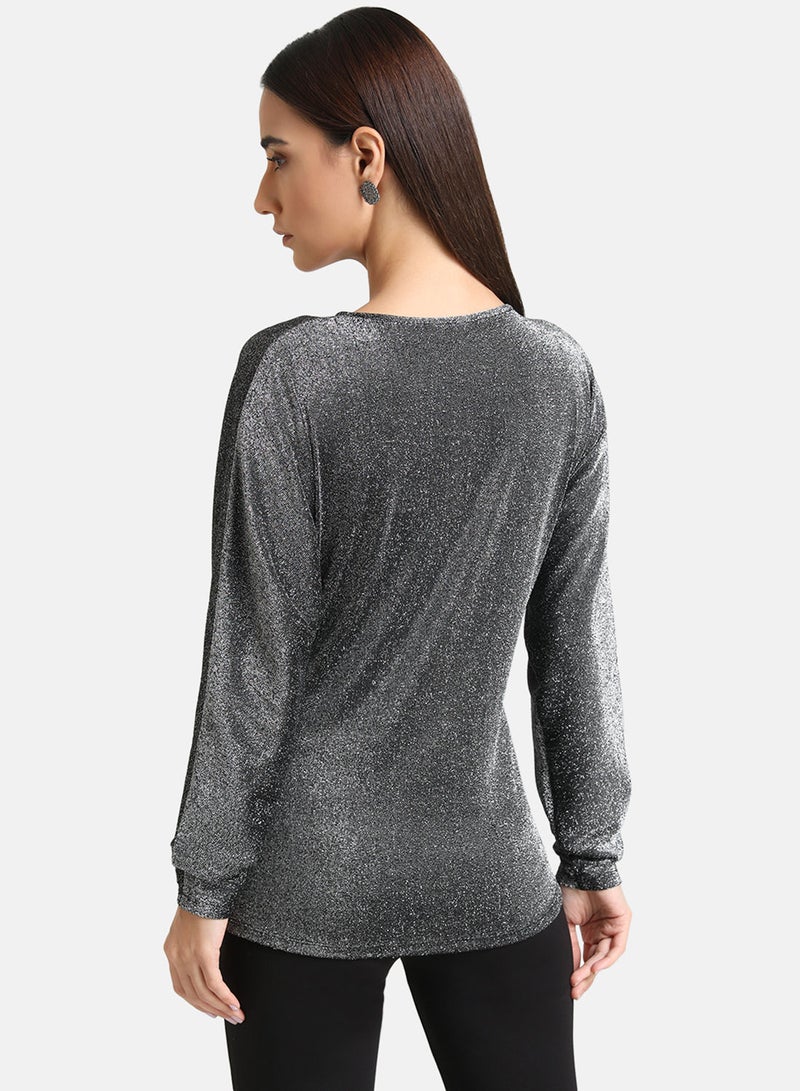 Kazo LUREX KNIT BATWING TOP  - Image 3