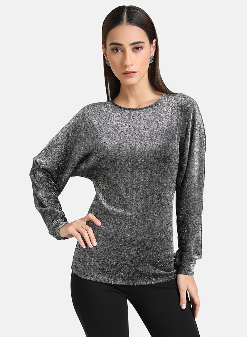 Kazo LUREX KNIT BATWING TOP  - Image 1
