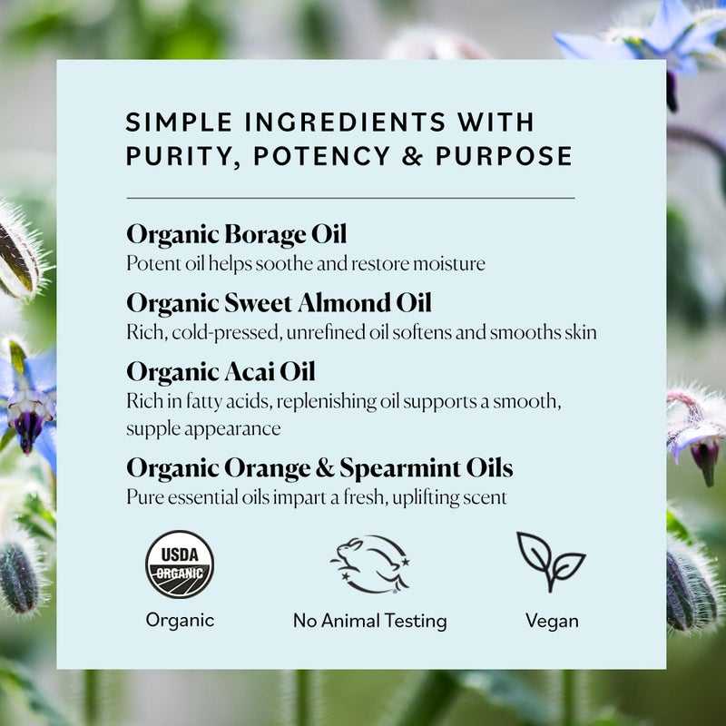 Sky Organics Organic Extra Hydrating Body Oil, Nourishing Organic Skin Care with Borage, Acai & Sweet Almond Oil, Nourishing Hydration for Softer, Smoother, Refreshing Orange & Spearmint Scent, - Image 5