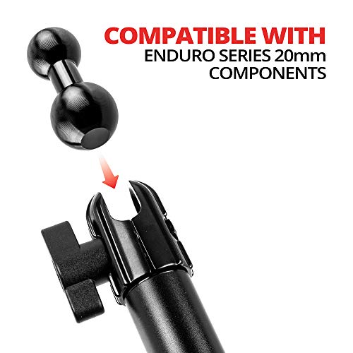 Tackform Aluminum 20mm Ball to 17mm Ball Adapter | for Use with GPS Devices That Utilize 17mm Ball Connections | Compatible with Garmin - Image 2