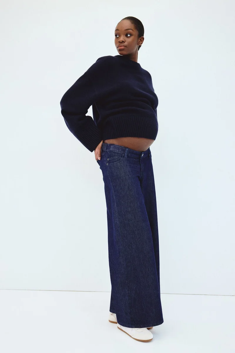 H&M MAMA Wide Low Jeans