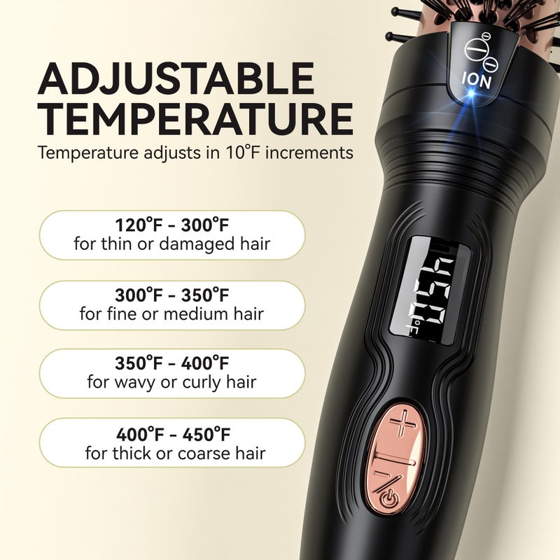 Lafesro Thermal Brush, MINI & Tiny 1 Inch Ionic Heated Round Brush for Smooth Style, Tourmaline Ceramic Cepillo para Pelo for Short to Medium Hair, Adjustable Temperature, Dual Voltage, Compact-Size - Image 3