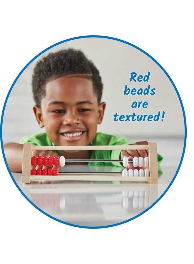 hand2mind hand2mind 20-Bead Wooden Sensory Rekenrek Abacus, Abacus for Kids Math, Wooden Counting Math Manipulatives, Bead Counters for Kids Math, Learn Counting and Numbers, Homeschool Supplies (Set of 1)  - Image 3