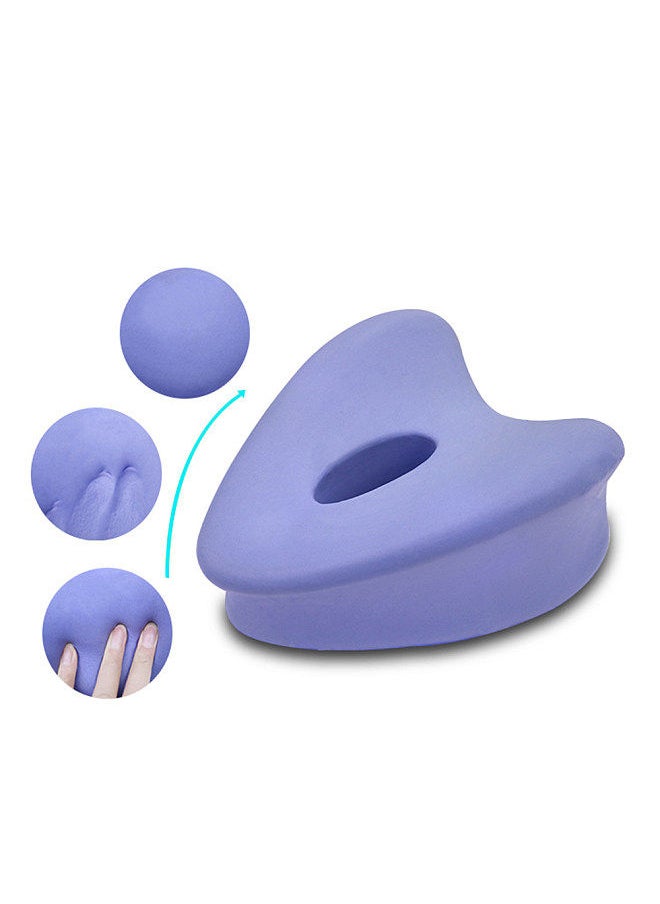 Generic - Memory Foam Knee Pillow with Elastic Strap Heart-shaped Slow Recovery Leg Positioner Pillow for Side Sleeper Pregnancy Relax Lower Back Pain Knee Pain - Image 1