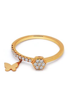 18K Rose Gold Diamond Ring