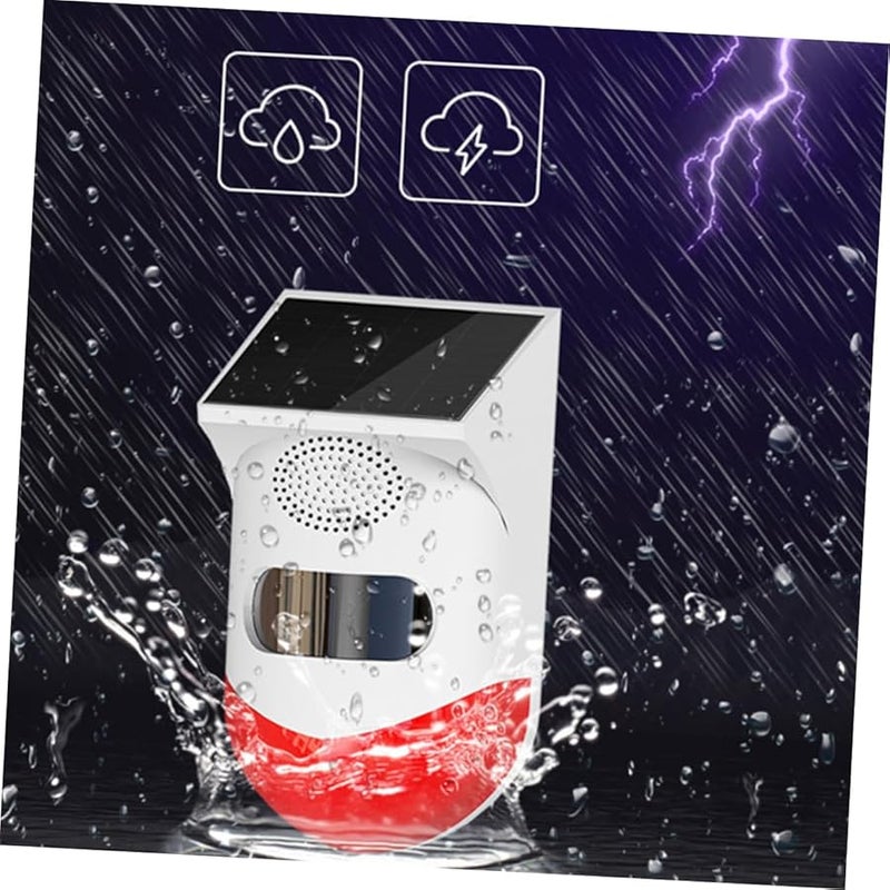 Solar Powered Outdoor Infrared Security Alarm Sensor Weatherproof Door Window Detector - Image 3