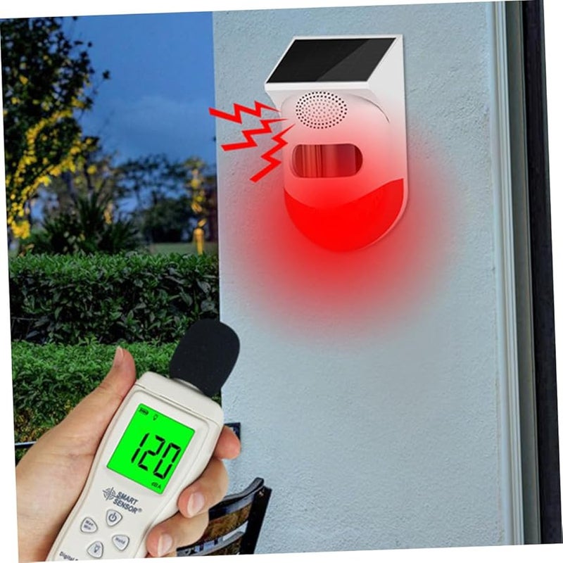 Solar Powered Outdoor Infrared Security Alarm Sensor Weatherproof Door Window Detector - Image 4