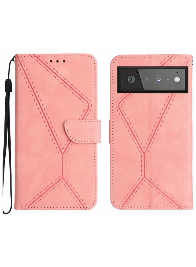 اس-توب جراب لهاتف Google Pixel 6 مصنوع من الجلد المنقوش - Image 1