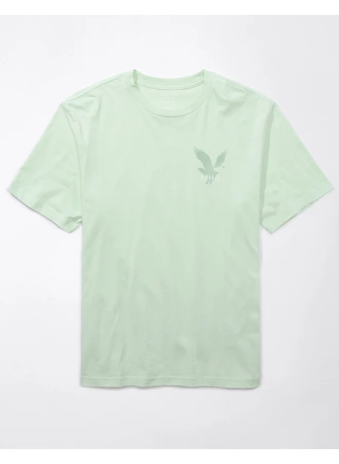 امريكان ايجل Logo Detail Crew Neck T-Shirt