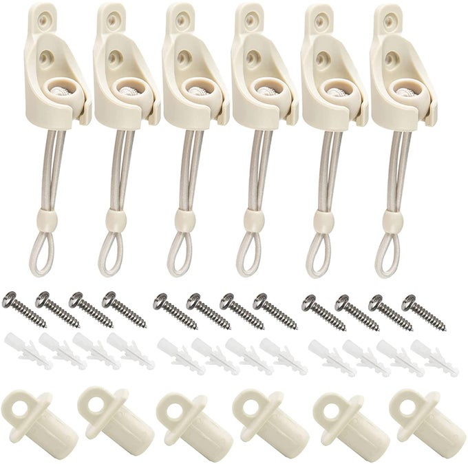 SUNSHADE REPLACEMENT PARTS BUNGE KIT AND END COVER 3 SETS WEATHER RESISTANT REPAIRING COOLAROO OUTDOOR ROLLER BLINDS OUTDOOR BLINDS AND ROLLER BLINDS BEIGE