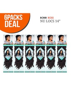 BOBBI BOSS Synthetic Hair Crochet Braids African Roots Braid Collection Nu Locs 14 (6Pack M1B/27)  - Image 3
