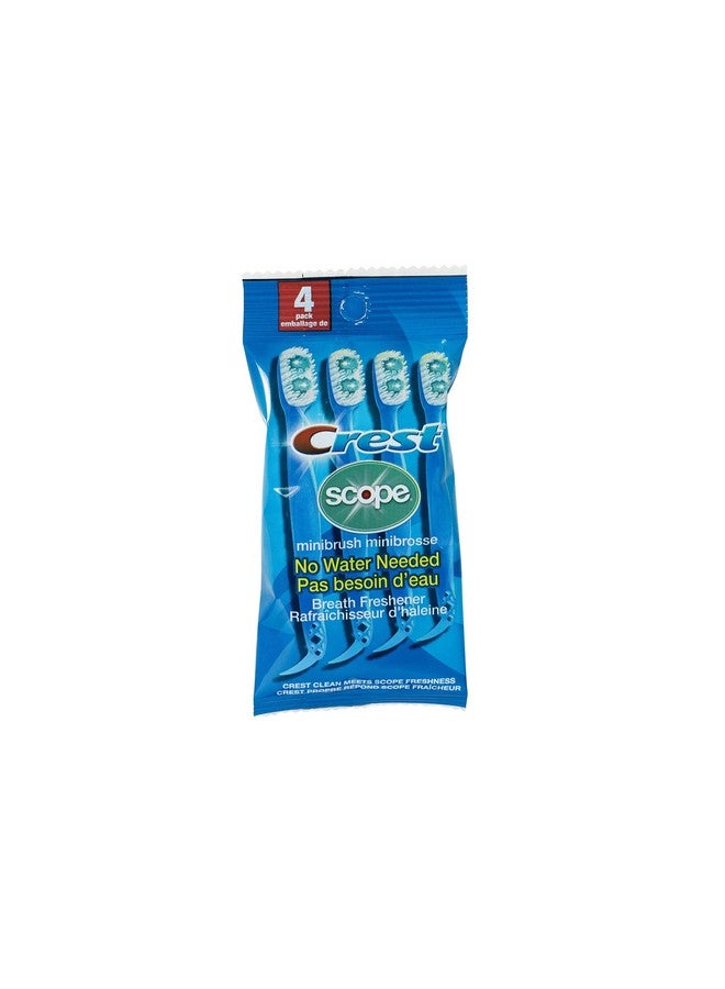 Crest Scope | Mini Brushes-Disposable Toothbrushes with Toothpaste and Pick For Work or Travel (4 count, 6 pack (24 brushes)) - Image 2