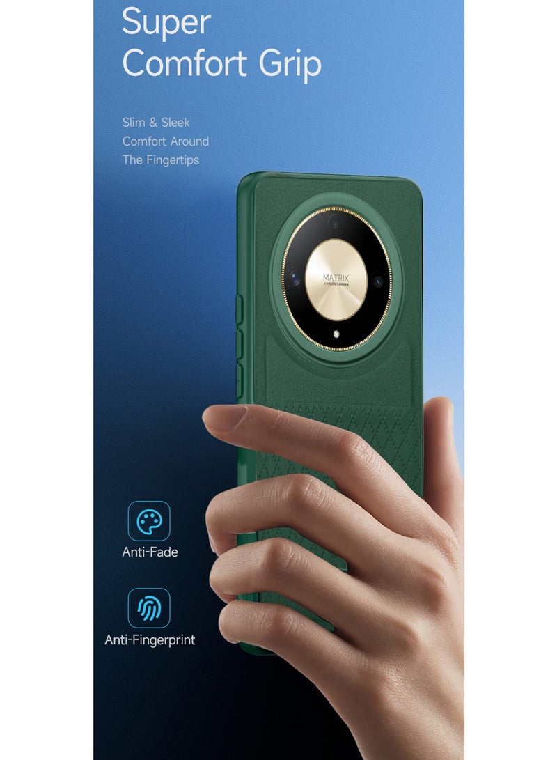 Silicone Pattern Case Cover For Honor x9b Dark Green