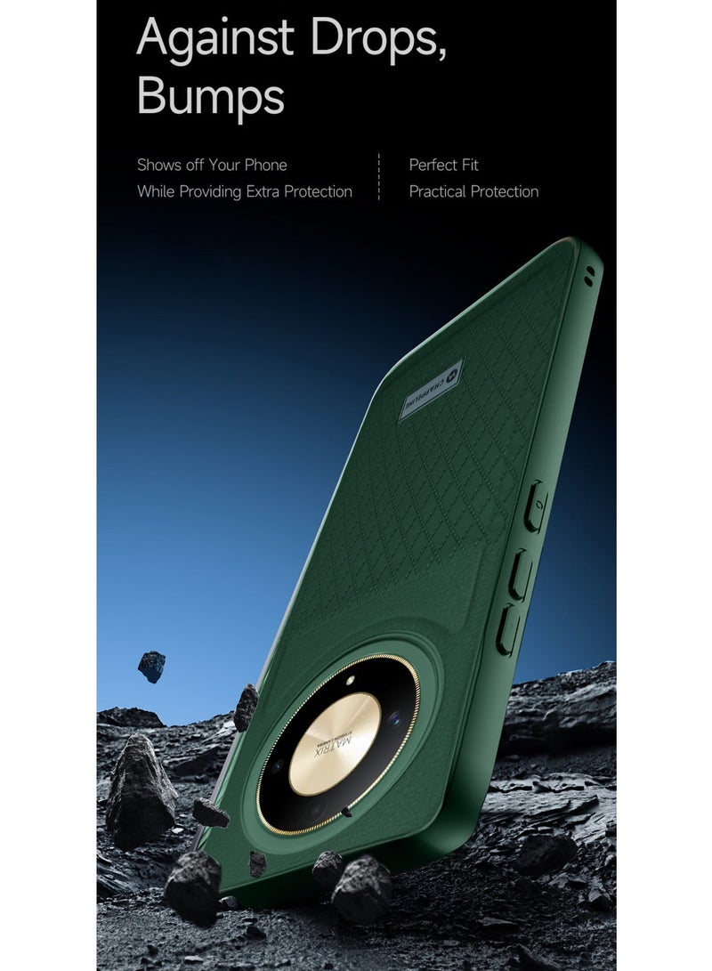 Silicone Pattern Case Cover For Honor x9b Dark Green