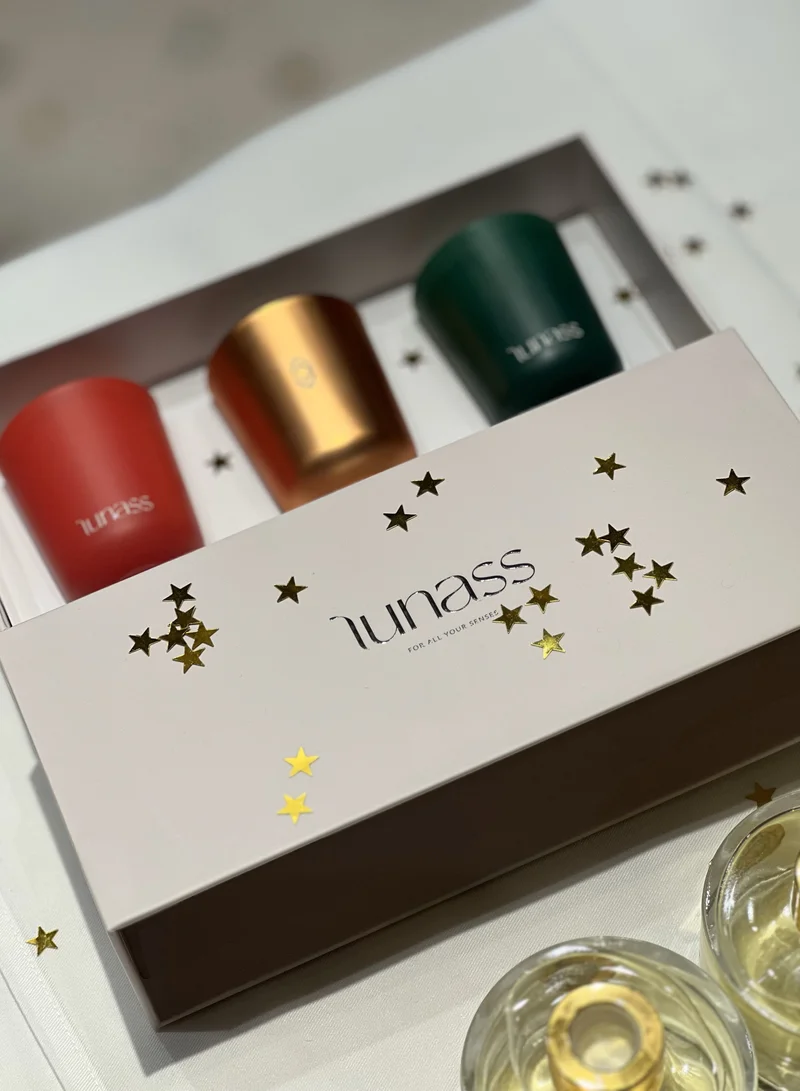 Lunass Silent Night Candle Trio