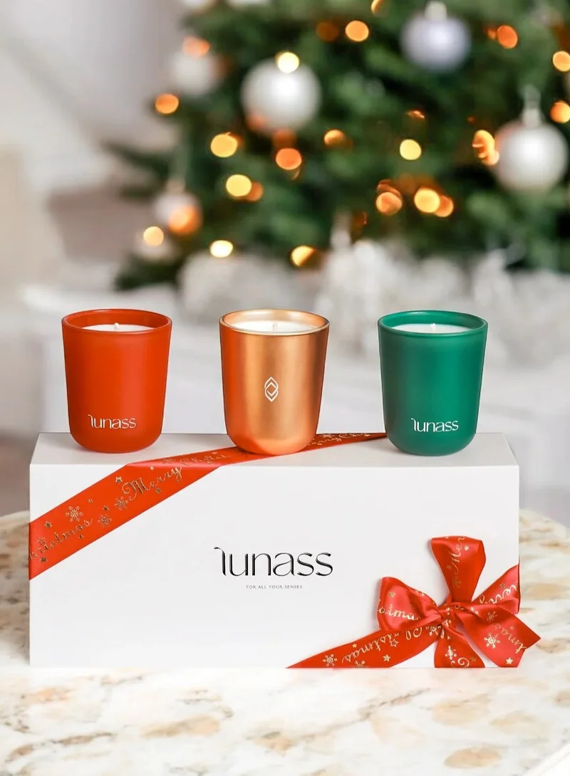 Lunass Silent Night Candle Trio