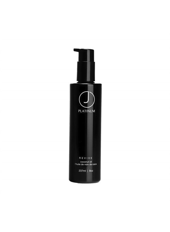 J Beverly Hills Platinum Revive Hair Oil with Argan Oil for Heat Protection, 8 Oz  - Image 1