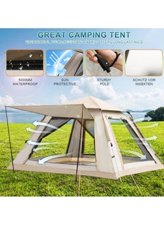 DubaiGallery Tents Family Outdoor Camping - Water Resistant Tent, Dome Camping Tent, Spacious Tent, Lightweight Portable Backpacking Tent, Pop Up Tent, Windproof Tent, All Season Tent For Camping  - Image 3