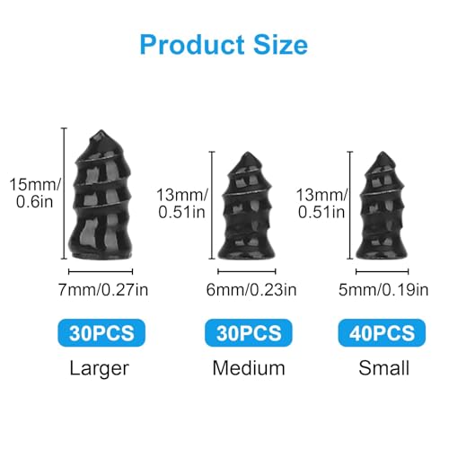 Linkstyle 100PCS Tire Repair Kit, Screw in Tire Plugs with 3 Sizes Rubber Nails, Screwdriver, Self-Service Flat Tire Screw Plugs for Car Truck Motorcycle SUV - Image 2