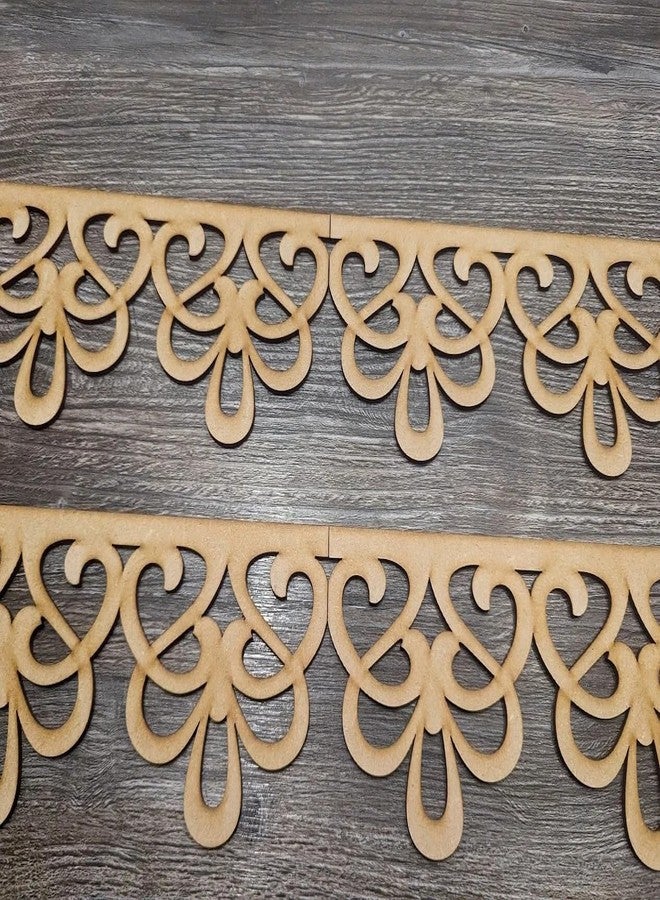 Haoser 5 Pcs MDF Decorative Wood Border Embellishments - MDF Trim for Wall Decor, Furniture, DIY Crafts, Scrapbooking, and Art Projects (12x4 Inch) - Image 5