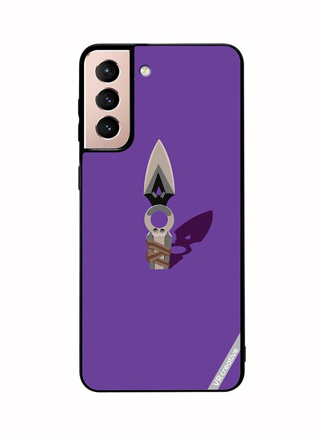 VR CREATIVE Protective Case Cover For Samsung Galaxy S21 Plus 5G Jett Knife Valorant Design Multicolour - Image 1