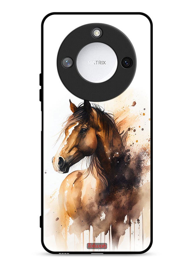 Tolwak Honor X9c Smart 5G Protective Case Cover Horse Abstract Art  - Image 1