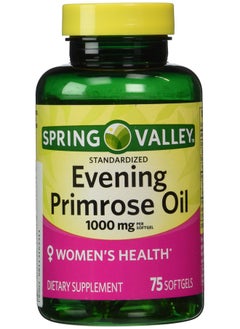 Evening Primrose Oil 1000 Mg 75 Softgels