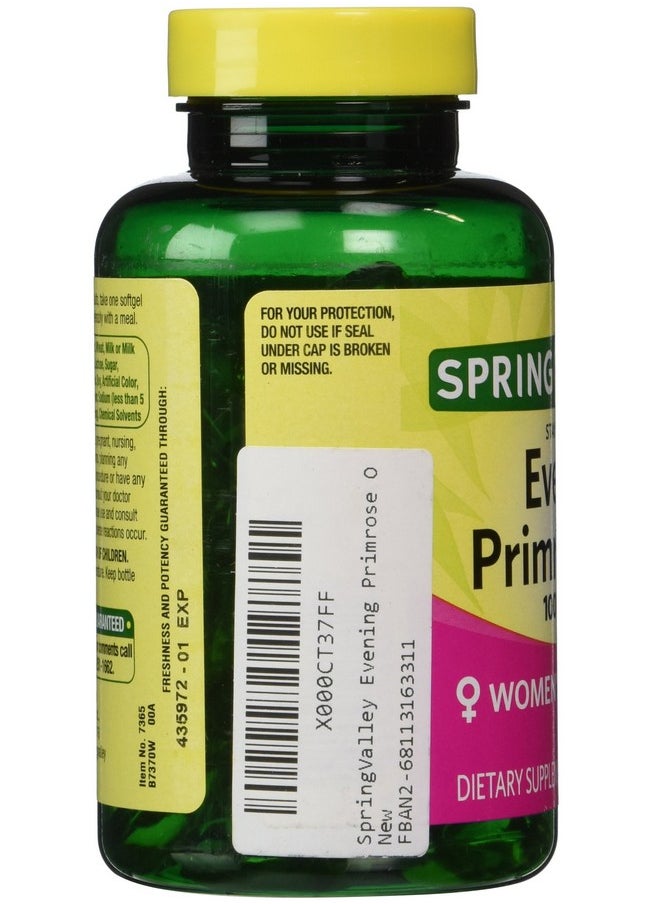 SPRING VALLEY - Evening Primrose Oil 1000 Mg 75 Softgels - Image 1