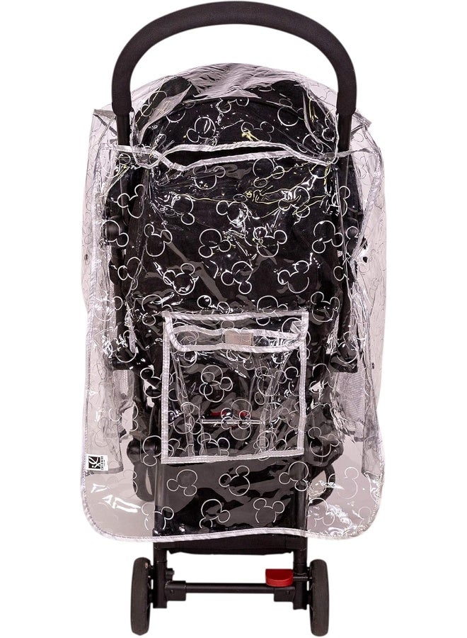 J.L. Childress Disney Baby by J.L. Childress Universal Stroller Rain Cover, Mickey Metallic Silver - Image 3