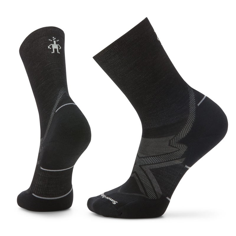 Smartwool Run Cold Weather Targeted Cushion Crew Sock, Black, XXL - Image 1