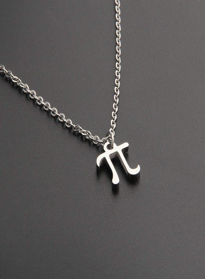 WUSUANED Pi Symbol Pendant Necklace 3.14 Math Sign Jewelry Pi Day Gift For Science Math Lover Teacher - Image 4