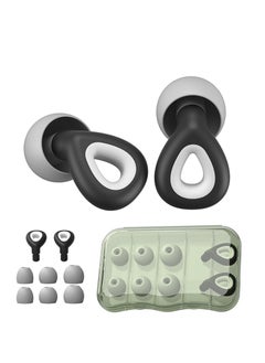 Ear Plugs for Sleeping Noise Cancelling Reduction Ear Plugs for Concert Swimming Ear Plugs Vetikin Reusable Soft Silicone Ear Plugs for Kids Adults 6 Ear Tips in S/M/L Hearing Protection (Black)