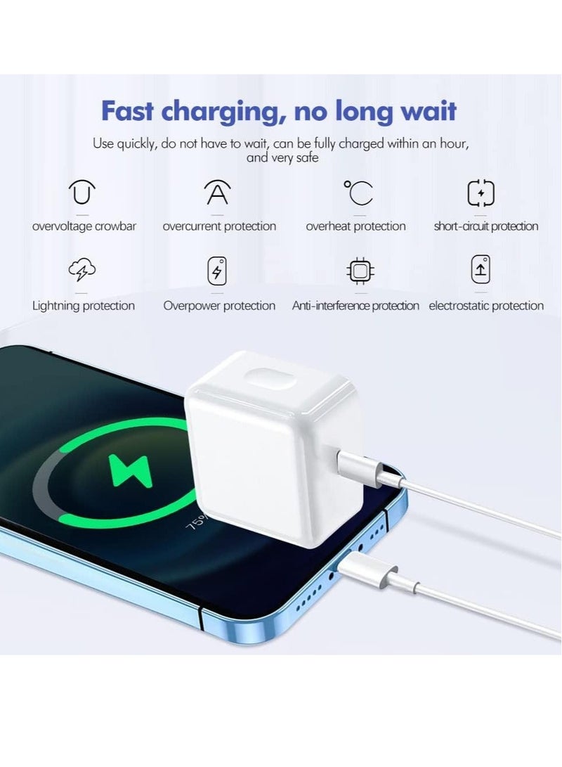 MUNTAQI 20W Type C Fast Charger Adapter With PD Cable iPhone  13 PRO MAX - Image 4