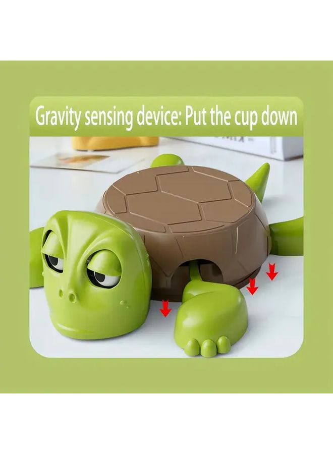 Beige And Pink Funny Turtle Coaster With Expressive Eyes Non Slip Drink Cup Holder - Image 5
