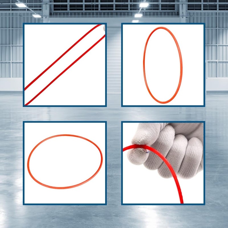 Smartpack Red Round Belt for Packaging of Strapping Machine’s Spare Parts | Replacement, Rubber, Polyurethane, Belt | Packaging Equipment | Strapping machine drive belt | Pack of 5 Belt - Image 5