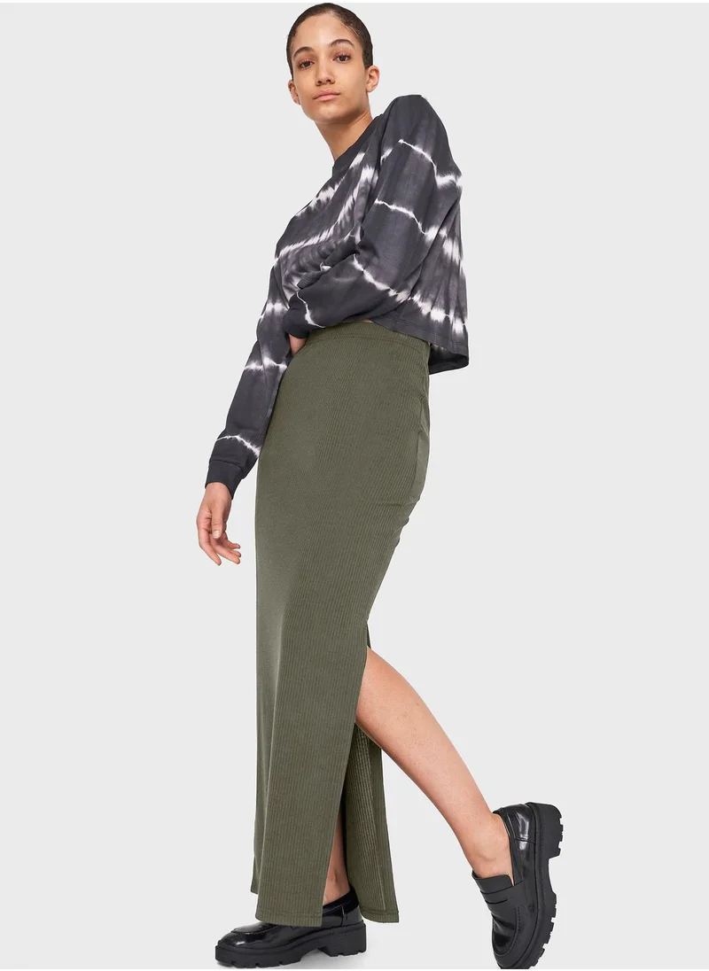 NOISY MAY Textured Maxi Skirt