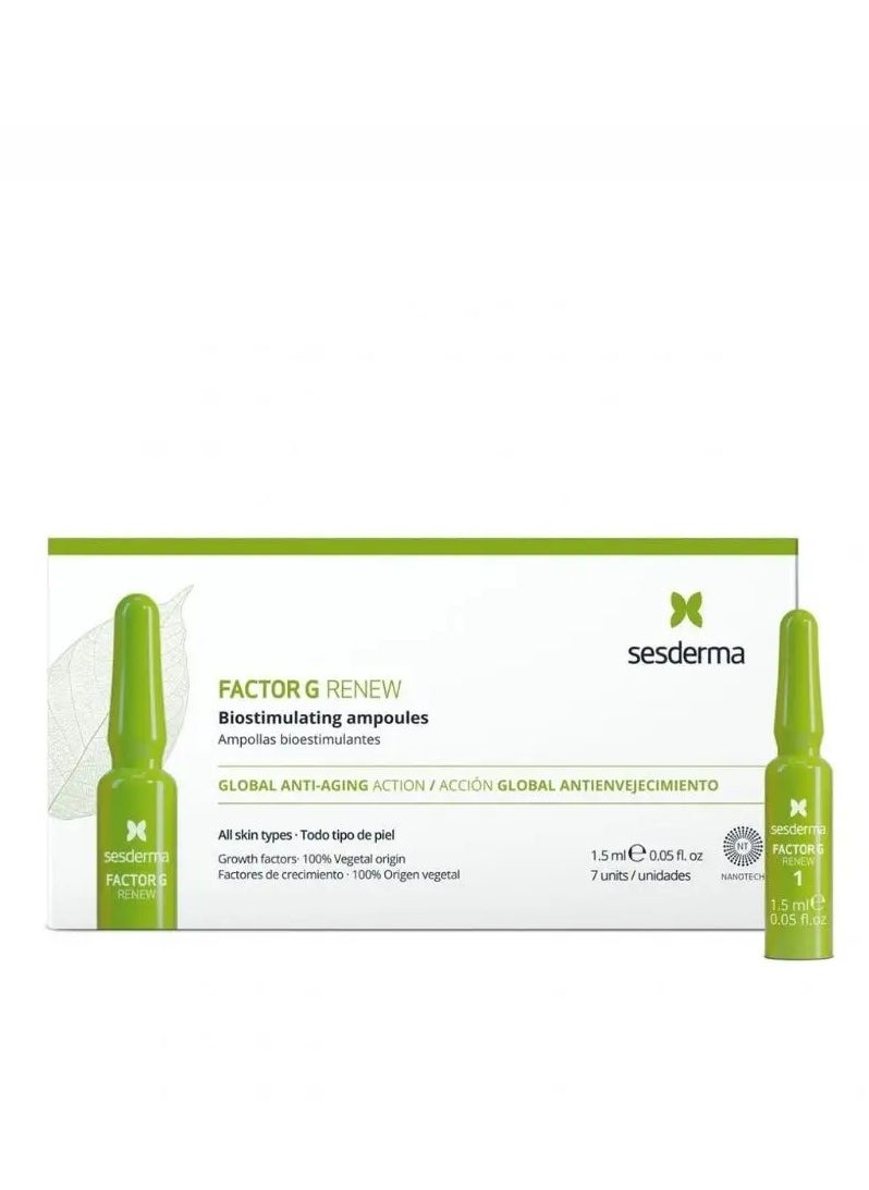 SeSDERMA Sesderma Factor G Bio-Stimulating Ampoules 1.5ml, Skin Firming Serum, Pack of 7's 