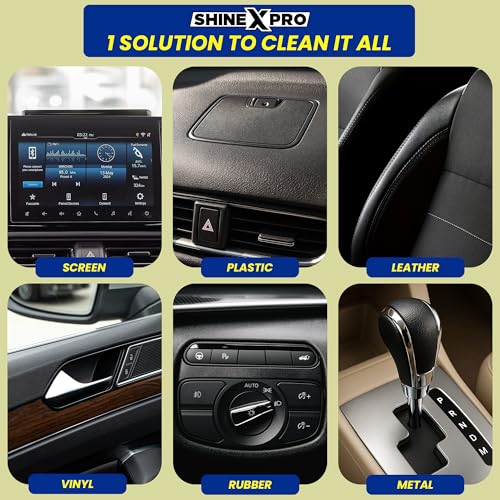 ShineXPro Car Interior Cleaner and Protectant - Citrus Scent - Safe As a Car Seat Cleaner and For All Interior Surfaces Including Leather and Fabric - Image 3
