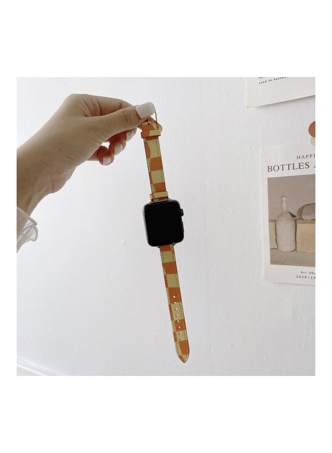 NIBEMINENT Ethnic Replacement Watchband for Apple Watch Series 1/2/3/4/5/6/7/SE 38/40/41mm Green/Purple - Image 3