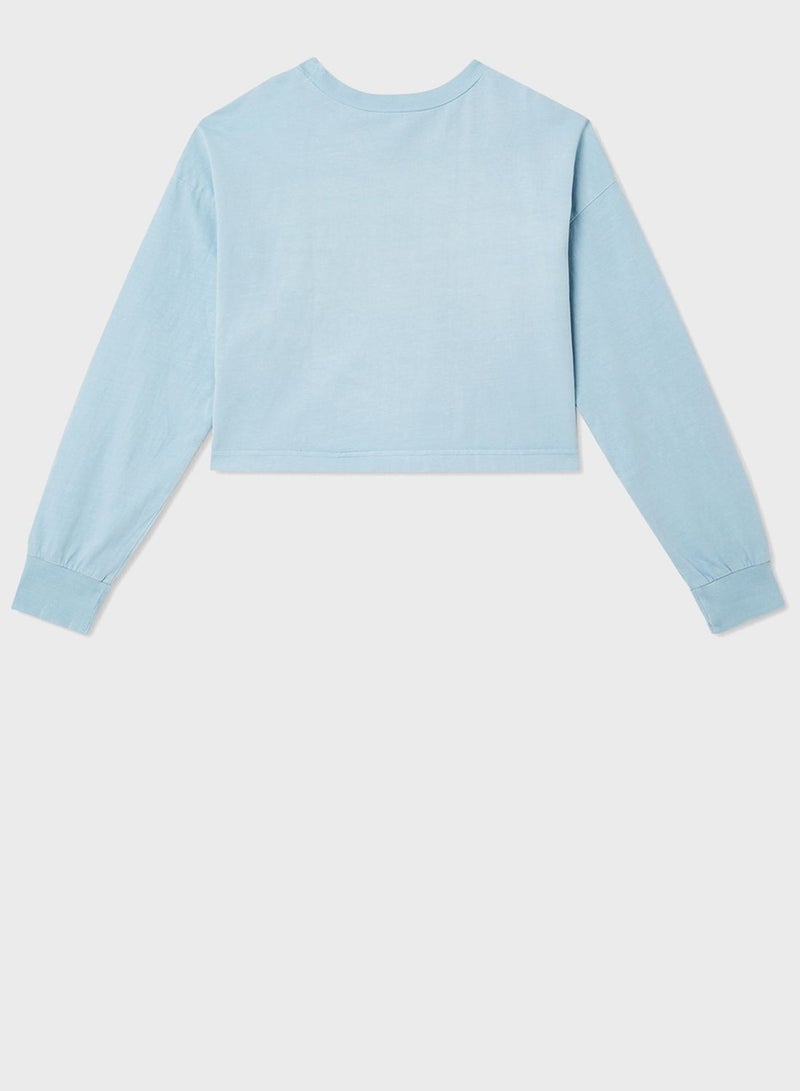 MANGO Youth Slogan Long Sleeve Sweatshirt  - Image 2