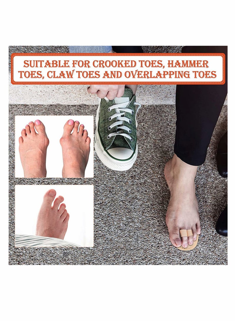 SYOSI 6 Pieces Toe Separator Double Toe Straightener Hammer Toe Corrector for Crooked Toes Relieving Foot Pain Overlapping Toes Pressure Discomfort Suitable for High Heels Sneakers  - Image 5