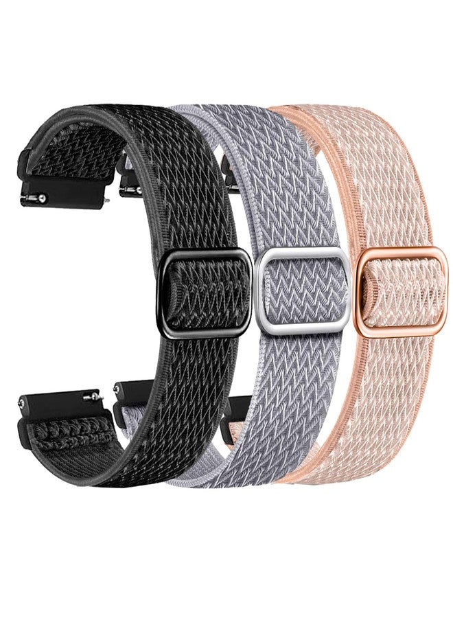 Xininyia Nylon Bands Compatible for RUXINGX G65, for BANLVS G68, for iTech Elite 3 Smartwatch, for Cosmo JrTrack 5 Kids Smart Watch Replacement Breathable Elastic Adjustable Straps (3-Pack) - Image 1