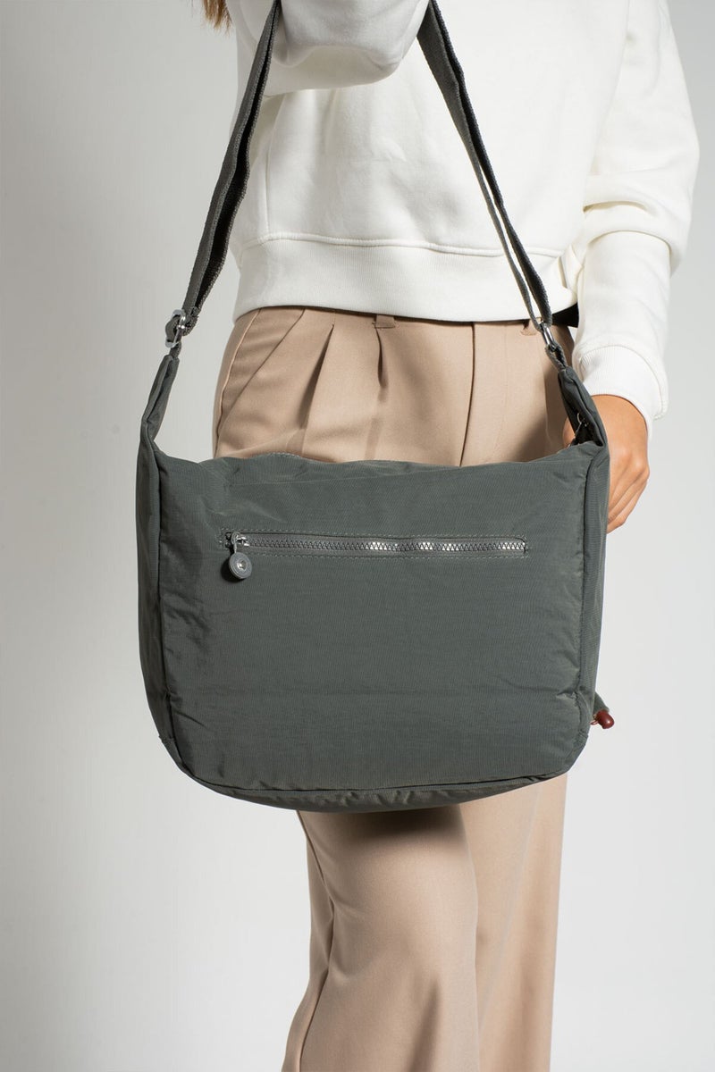 Sanmorris Women's Waterproof Fabric Multi-Eye Crossbody School Travel and Shoulder Bag  - Image 3