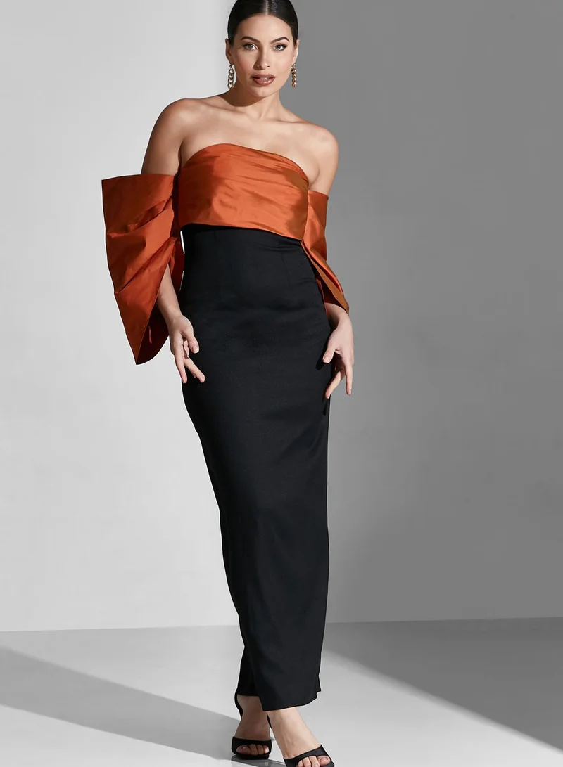 CHASE Bardot Color Block Dress