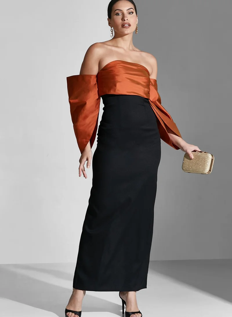 CHASE Bardot Color Block Dress