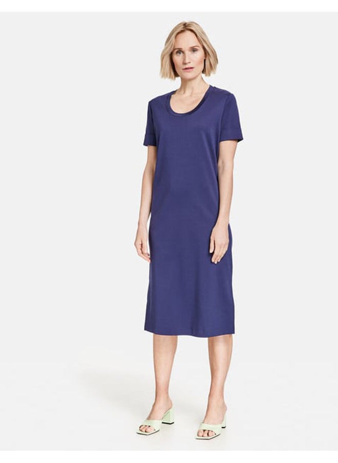 GERRY WEBER Simple midi dress with a shimmering neckline  - Image 1