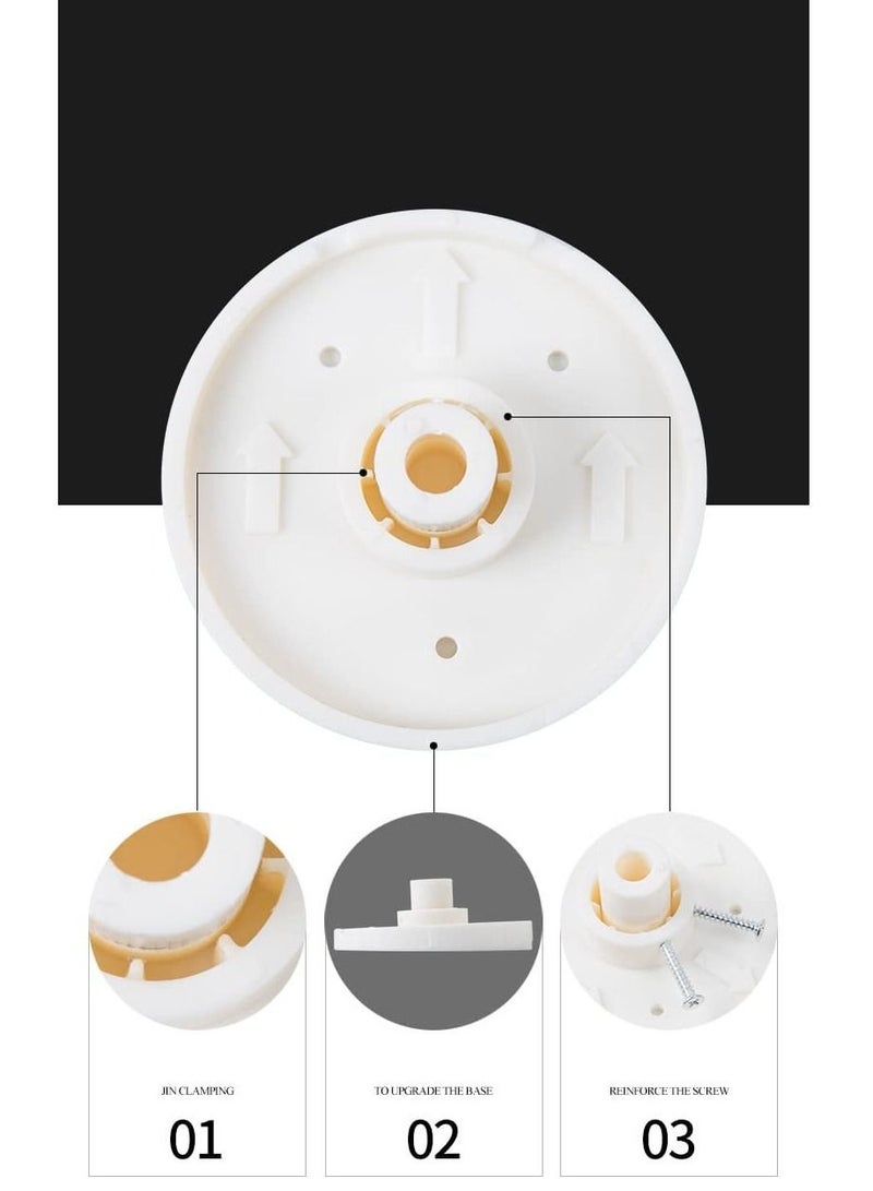 Rubik Shower Curtain Rod L Shape (60-80cm & 80-120cm) Tension Rod Adjustable Extendable Ends No Drill Adhesive Based Holders (Type E) - Image 5